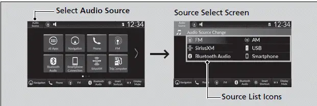 Selecting an Audio Source