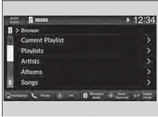 How to Select a Song from the Music Search List - Models with 9-in. Color Touchscreen