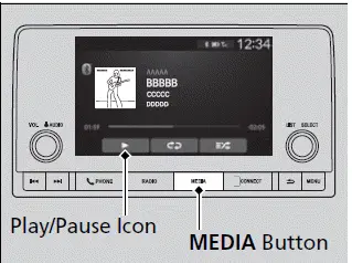 To Play Bluetooth Audio Files - 2023-2024 Honda Pilot
