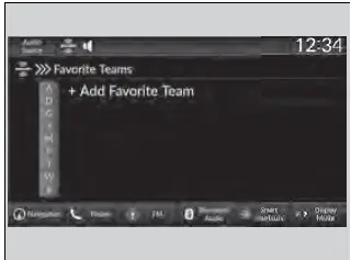 To set up a favorite team