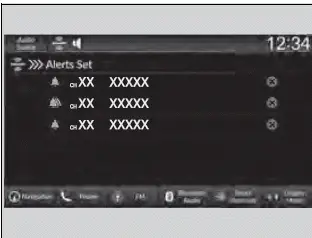To remove an alert