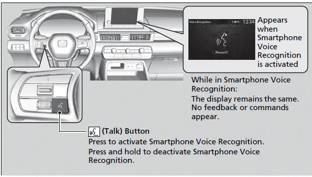 Using Smartphone Voice Recognition - 2023-2024 Honda Pilot