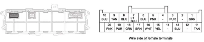 Honda Pilot. Connector input and output Info