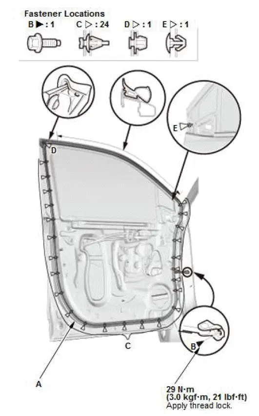 Honda Pilot. Remove, Install, Replace, Check info
