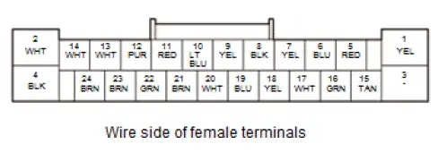 Honda Pilot. Connector input and output Info
