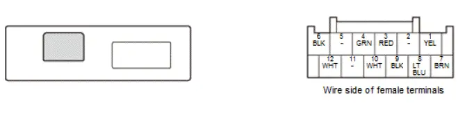Honda Pilot. Connector input and output Info